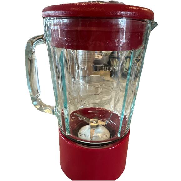 Cuisinart Smart Power Duet Processor/Blender Glass Pitcher & Blade BFP-703 Red - Picture 2 of 5